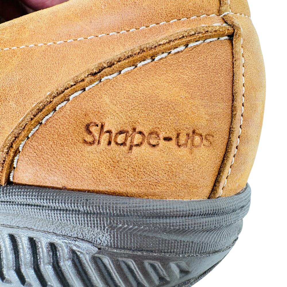 Skechers Shape ups Mary Janes Shoes Womens US 7.5 Brown Leather Wedge SN24883 - Picture 10 of 11